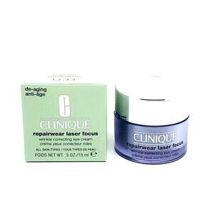 Clinique Repairwear Laser Focus Wrinkle Correcting Eye Cream 0.5 OZ